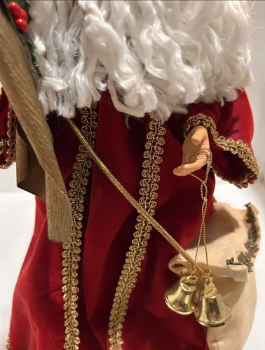 Christmas Collectible 1991 16" Santa Claus Tree Topper Figure Old St Nicholas - Picture 5 of 18