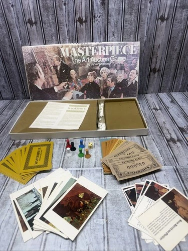 Masterpiece Art Auction Game Vintage 1970 Parker Brothers Board Game Complete!