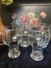 VTG Federal Glass Stackable Beer Goblets Set of 4 Clear 12–14 oz Entertainment