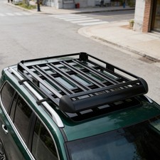 140cm Universal Aluminium Auto-dachträger Korb Fracht Gepäck Träger Einstellbare