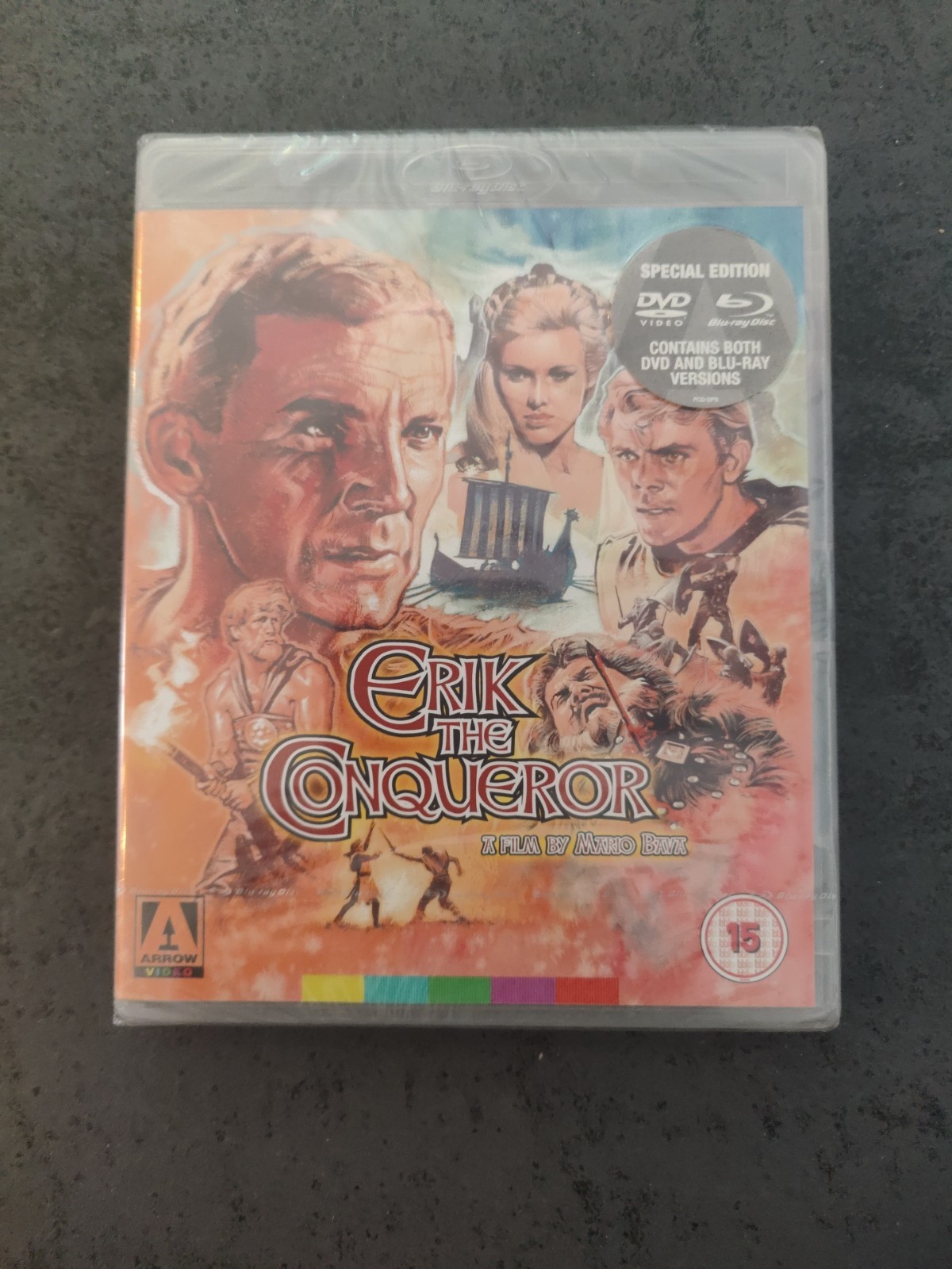 ERIK THE CONQUEROR BLU RAY + DVD + BOOKLET BRAND NEW SEALED UK RELEASE