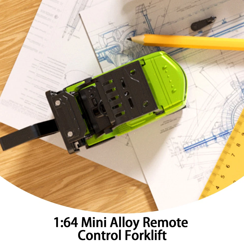 2 in1 RTR 1/64 2.4G Mini RC Car Alloy Forklift Trailer Support App Collection - Image 3 of 4