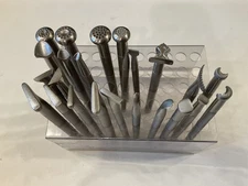 24 CRAFTOOL PRO, used only 3 tools, most new opened box Leather Stamping Tools