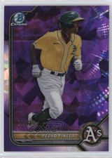 2022 Bowman Sapphire Chrome Prospects Purple 25/25 Pedro Pineda #BCP-94 jc3