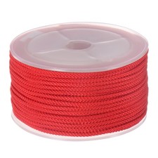 Nylon Beading Thread Cord 2mm Braided Nylon String 15M/49 Feet Red