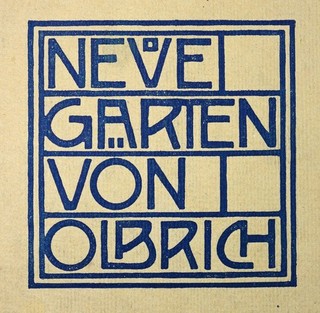 1905 ARCHITEKTUR Joseph Maria Olbrich GARTEN Gartenarchitektur Jugendstil