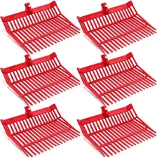 6 Pcs Manure Fork Replacement Head, 18 Tines Pitchfork Head with Screws and Nuts