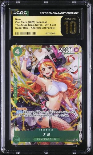 Nami OP14-031 CGC 10 Pristine 2025 Alternate Art Parallel One Piece Japanese