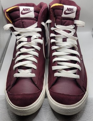 SIZE 12 MEN'S NIKE BLAZER MID 77 NIGHT Maroon DQ7672 600. No Box 