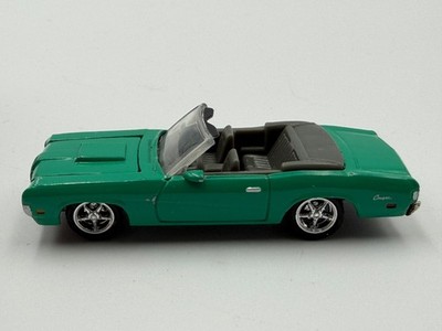 Johnny Lightning Custom 1970 Mercury Cougar Convertible, Green, 1:64, Excellent