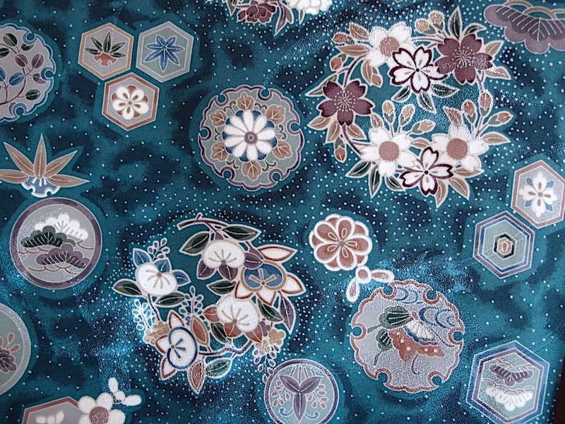 Rare Small Pattern Hanamaru Classical Silk Kimono… - image 1