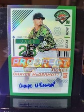 2024 Panini Prospect Edition  Chayce McDermott Prospect Ticket AUTO Prizm Green