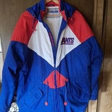 Vintage New York Giants Apex One Pro Line NFL Full Zip Jacket/Coat Men's XL 