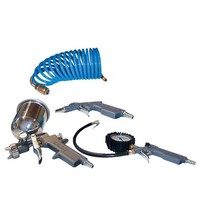 ReifenfüLler Ausblaspistole Farbspritzpistole Druckluftschlauch 4 Teiliges Set