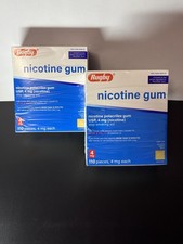 2x Rugby Nicotine Gum 4 mg Sugar Free Uncoated Original Flavor 220 Pcs Exp 2/28