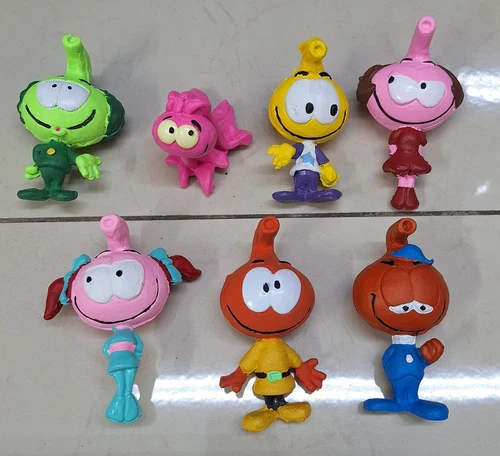 Hanna-Barbera Cartoon The Snorks Mexican Bootleg Figuers Lot Of 7