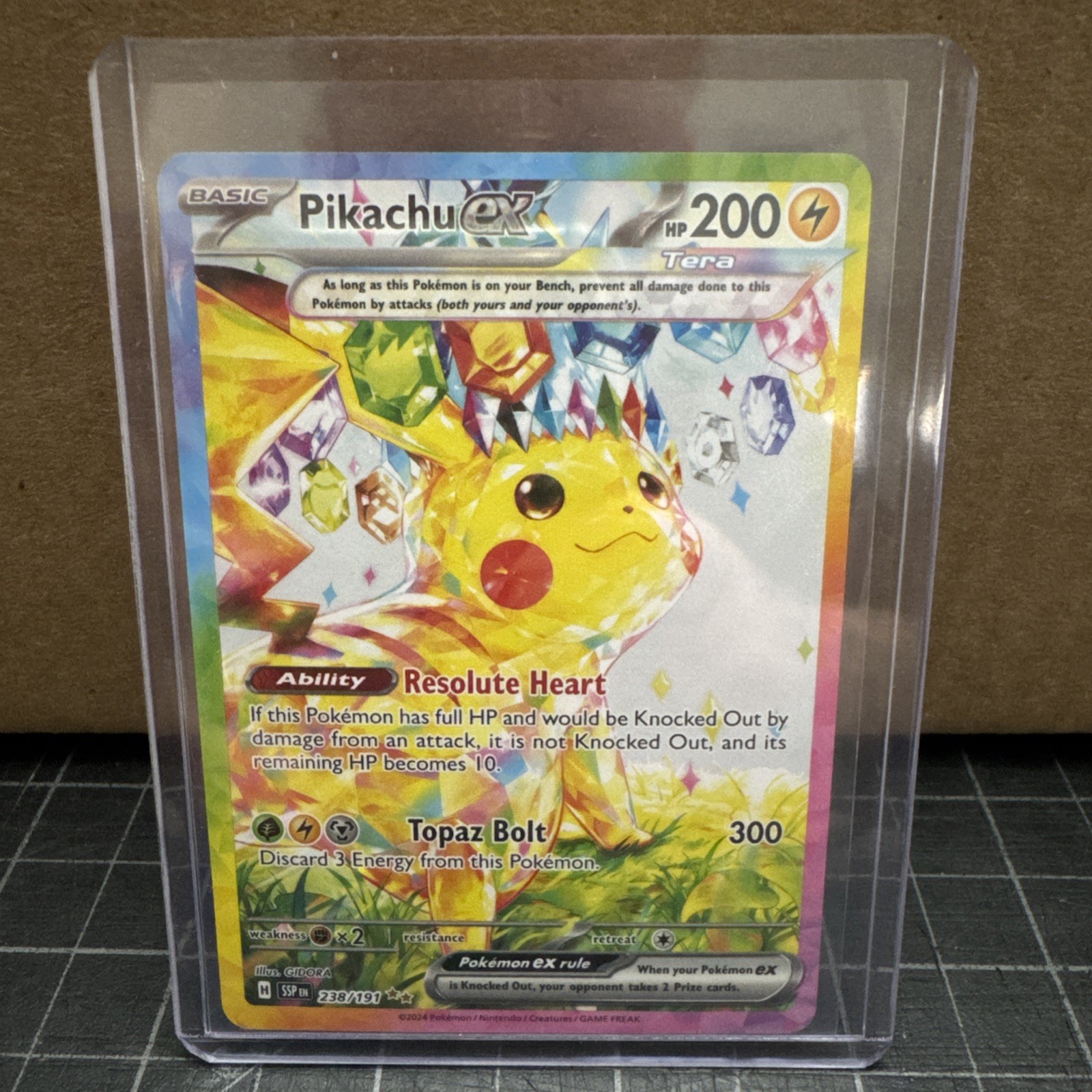 Pokemon TCG Pikachu ex 238/191 Surging Sparks Special Illustration Rare