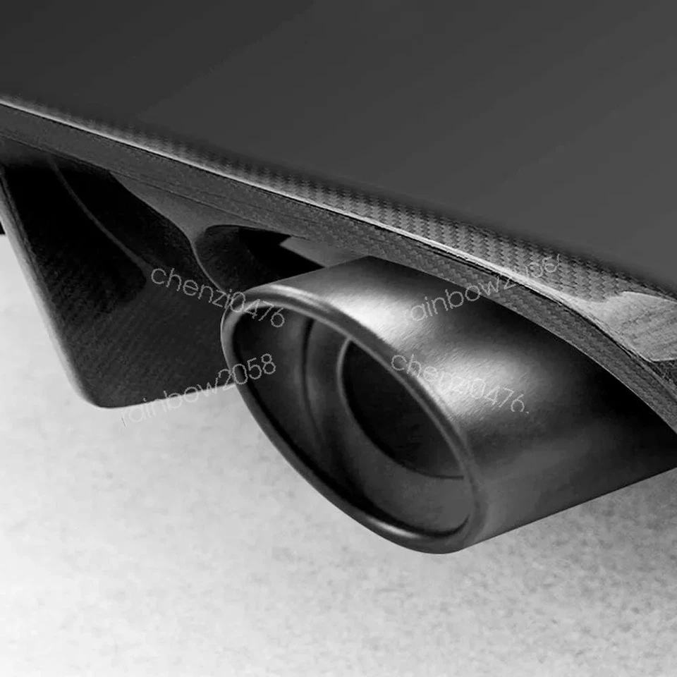 FOR 2015 Volvo S60 T6 2Pcs StainlessSteel Exhaust Pipe Tail Muffler TipChrome Foto 4 de 4