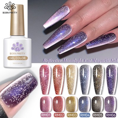 BORN PRETTY 10ML Reflective Moonlight Cat Magnetic Gel Nagel Shinning Glitter