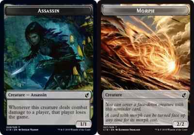 10 Token Cards - ASSASSIN / MORPH - Commander 2019 (C19) - Magic MTG FTG |  eBay