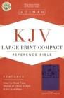 KJV Large Print Compact Reference Bible, Purple Leathertouch, Indexed by Holman Bibles (Leather / fine binding, 2016)