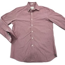 Todd Snyder Dress Shirt Mens 15.5 Red Gingham...