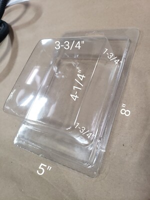 One lot of 250 New Clear Clamshell Packaging 4-1/4