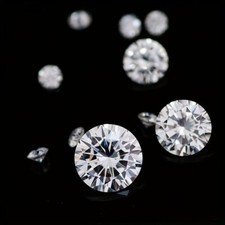 3Ct Lab Grown Diamond CVD Round Cut Certified VVS1 Clarity Grade D Color Gemston