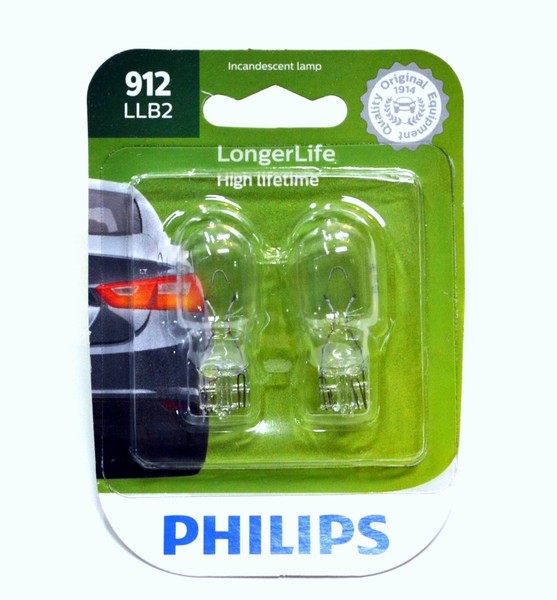 Philips Longerlife 912 13W Zwei GlüHbirnen Heck Park Licht Ersatz Lampe Lager OE-image