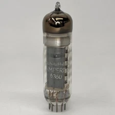 (1) Tested Amperex 6360 Tube Date Code H2 146H Made in Holland Twin Tetrode (a)