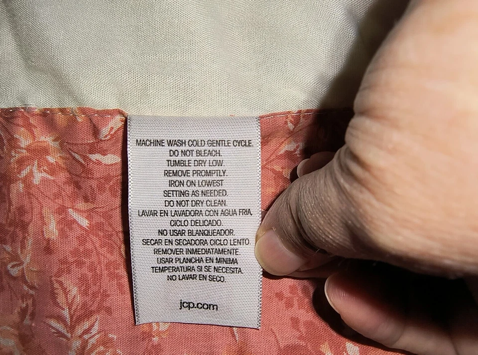 Cenefa de retazos J.C. Penny Home Collection con forro Foto 4 de 4