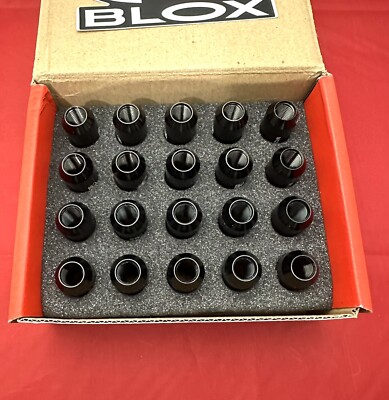 20PC BLOX Lug Nut M12 X 1.5  BLACK