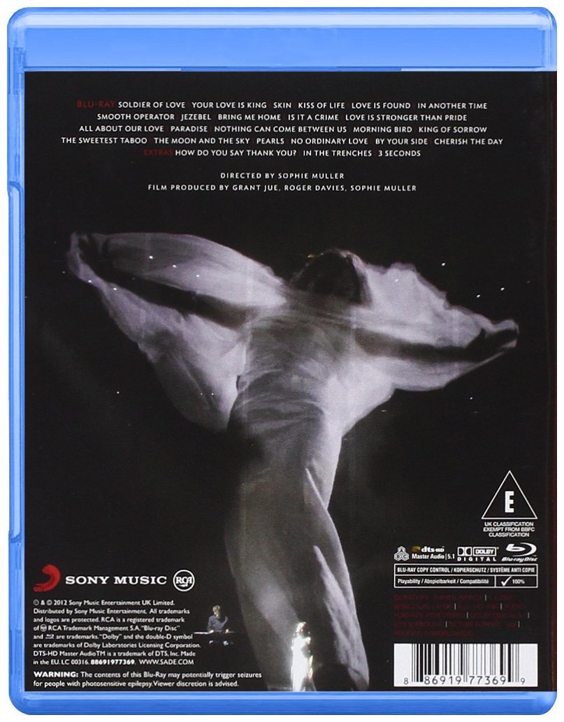 Blu-ray Sade: Bring Me Home Live 2011 LIVE Blu-ray 5.1ch surround