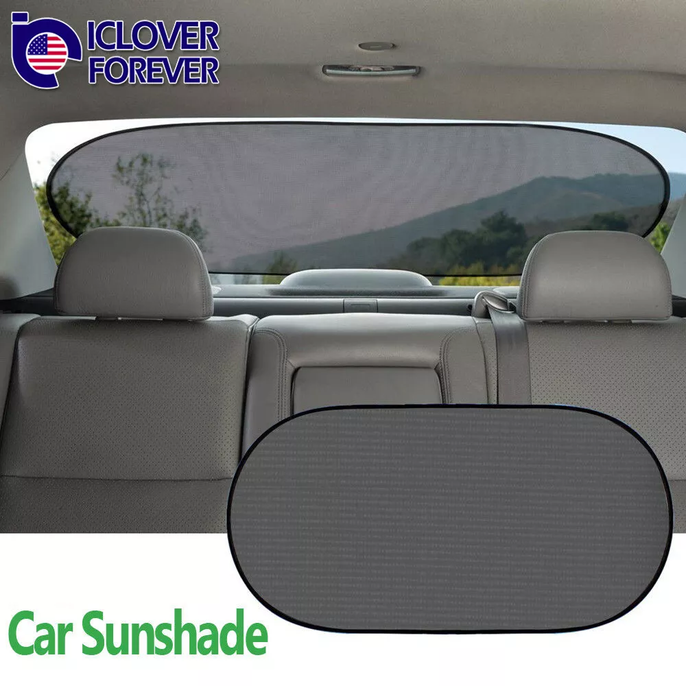 Car Back Rear Sun Shade Shield Mesh Cover Window Shade Visor UV Protection  Black