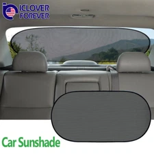 Car Back Rear Sun Shade Shield Mesh Cover Window Shade Visor UV Protection Black
