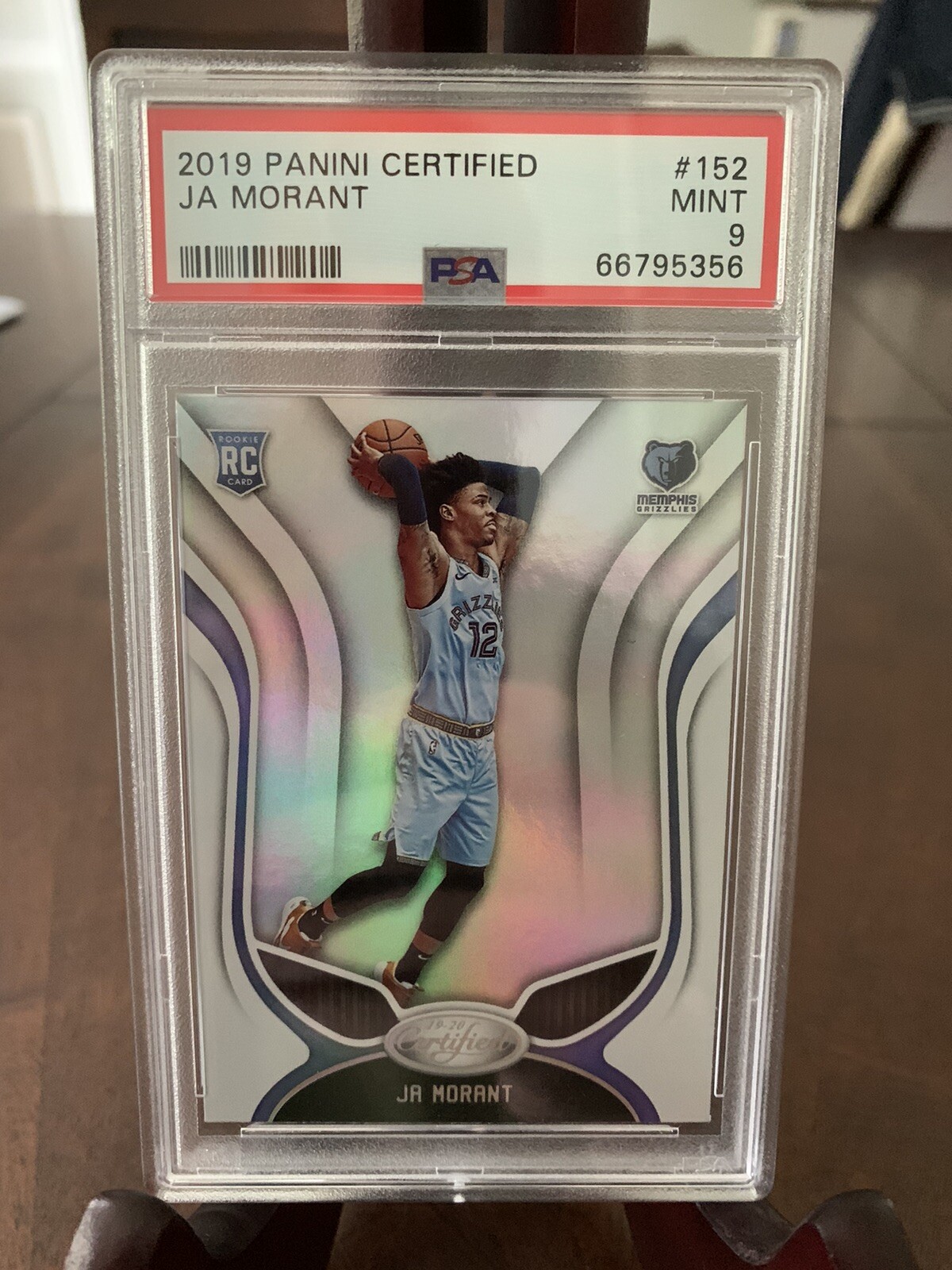 2019-20 Panini Certified 152 Ja Morant RC Rookie PSA 9 Mint