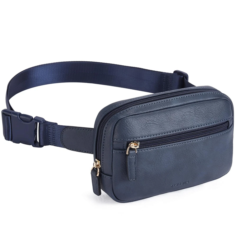 Belt Bag for Women PU Leather Fanny Pack Crossbody Bags for Women Waist Bag w...