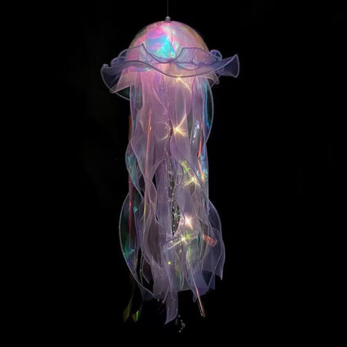 2Pcs Jellyfish Atmosphere Nightlight Creative Bedroom Light for Room Decor(Purpl - Picture 4 of 6