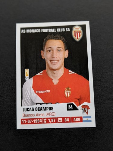 2013-14 Panini Foot #234 Lucas Ocampos RC Rookie Monaco