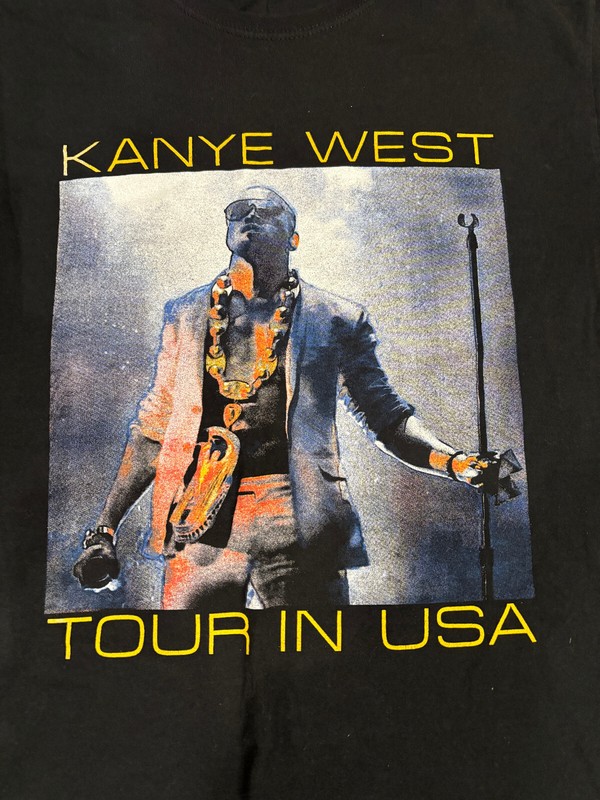 Rare 2 City Kanye West Tour In USA 2022 Concert Shirt Rap Hip Hop Black Size LG