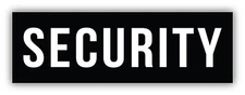 Security Vinyl Sticker Decal