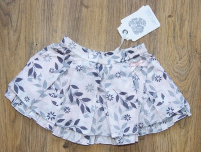 Le Chic Rock rosa grau weiß mit Blumen für Mädchen 6-9 Monate 74 cm