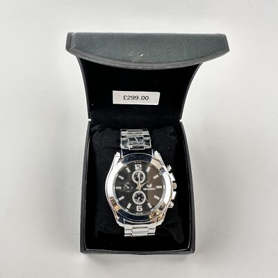 Cased Orlando Gents Chronograph Wristwatch Watch Stainless Steel