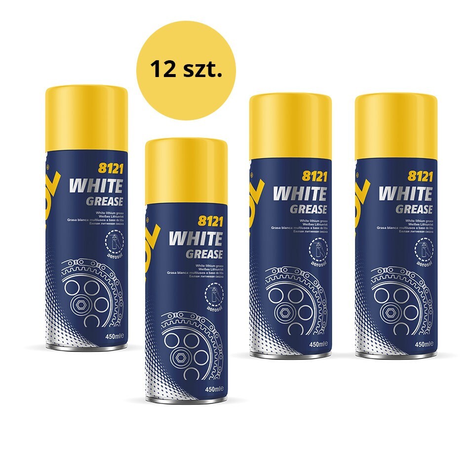 Graisse blanche Mannol spray 450ml pour éliminer les bruits et le grippement