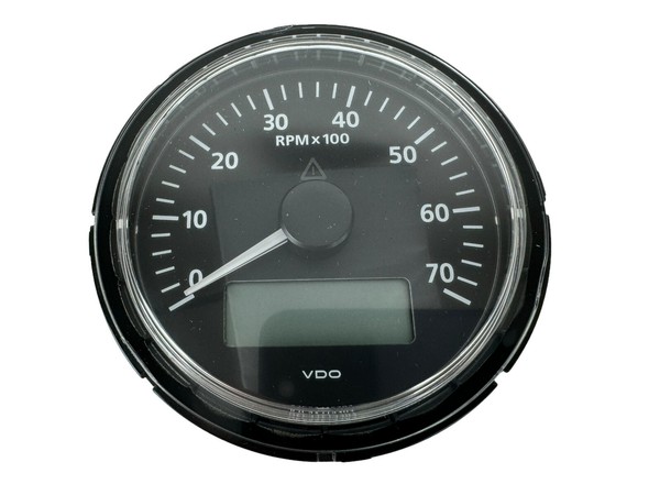Vdo Drehzahlmesser Lcd 7000 Rpm Anzeige Tachometer 12V - 24V Betriebsstunden-image