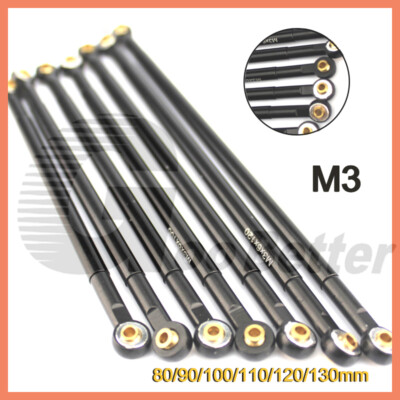 M3 Link Rod End Kugelgelenk passend Doppelkopf RC Auto Buggy Flugzeug Segelflugzeug Ruder