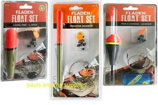 3  x Assorted Pike Fishing Float Kit sets Including Trace and hooks Fladen 