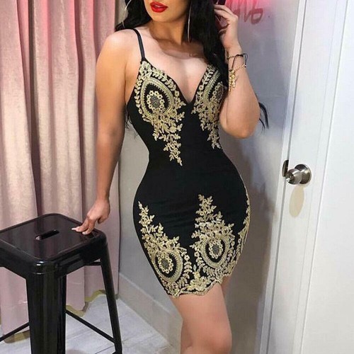 Vestidos De Fiesta Cortos De Moda Vestido De Mujer Casual Elegante Noche  Sexy | eBay