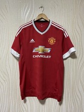 MANCHESTER UNITED 2014 2015 HOME FOOTBALL SHIRT SOCCER JERSEY ADIDAS AC1414 sz