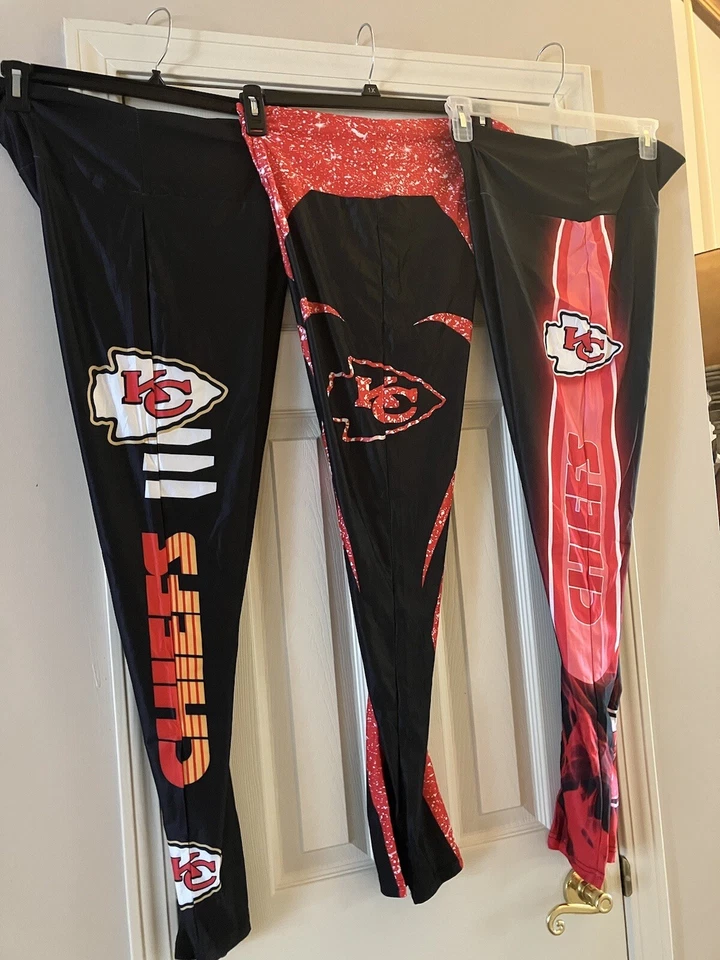 NUEVA CAMISETA KC CHIEFS KELCE #87 y 3 pares de leggings talla grande XXL 2XL 16W 18W Foto 3 de 4